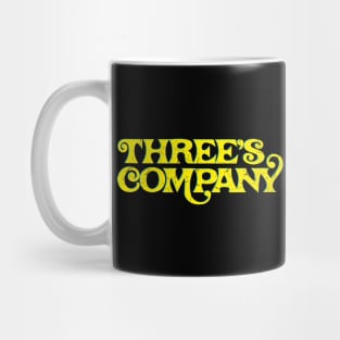 Three's Company // Retro Typography Design Mug